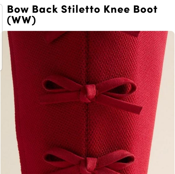 NWT Torrid Red Bow Back Stiletto Boots - Picture 2 of 5
